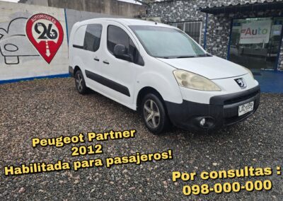 PEUGEOT PARTNER 2012 U$S 9700