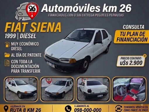 FIAT SIENA U$S 2900 DIESEL