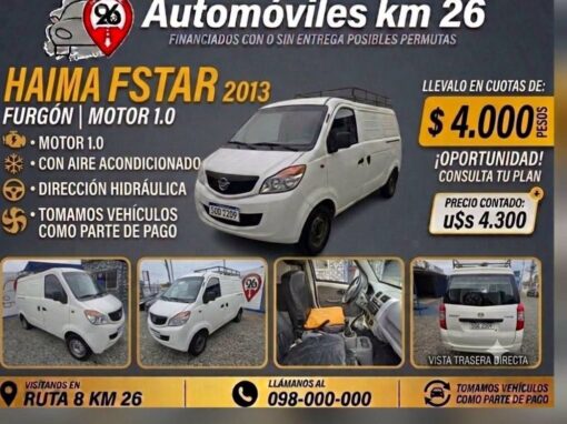 HAIMA FSTAR 2013 U$S 4300