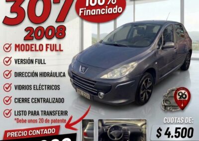 PEUGEOT 307 FULL U$S 4900