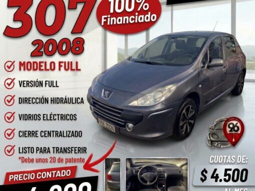 PEUGEOT 307 FULL U$S 4900
