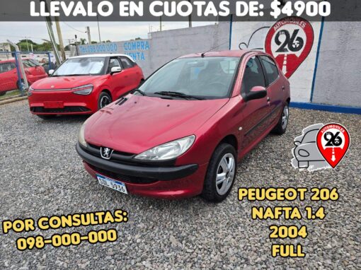 PEUGEOT 206 2004 U$S 5200