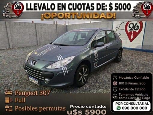 PEUGEOT 307 U$S 5900