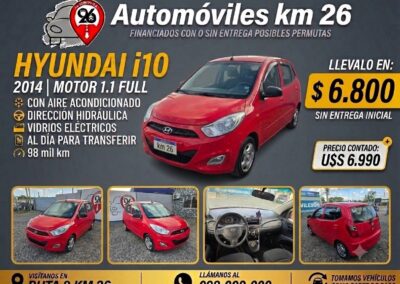 HYUNDAI I10 2014 FULL U$S6990