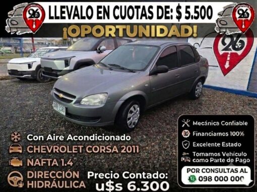 CHEVROLET CORSA CLASSIC 2014 U$S 6300
