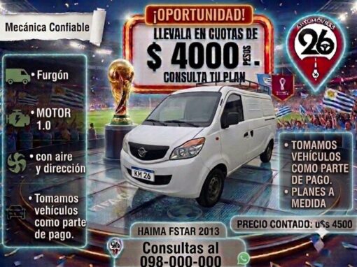 HAIMA FSTAR 2013 U$S 4500
