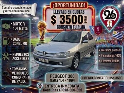 PEUGEOT 306 NAFTA 1.4 U$S 3500