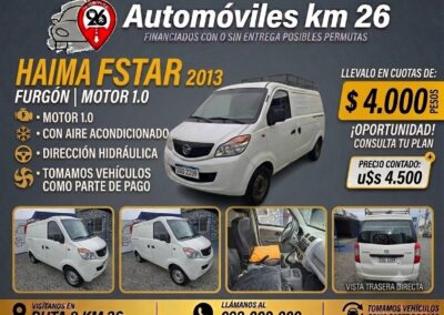 HAIMA FSTAR 2013 U$S 4500