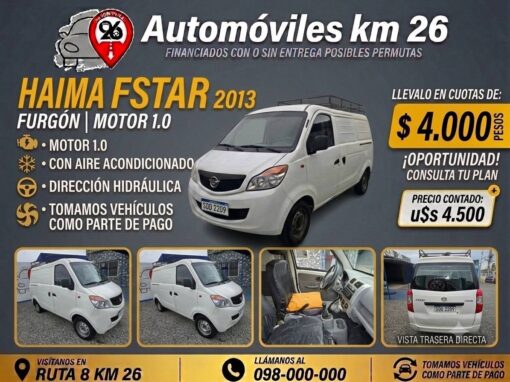 HAIMA FSTAR 2013 U$S 4500