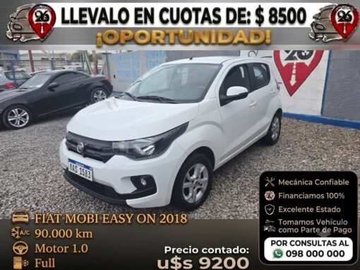 FIAT MOBI EASY ON 2018 NAFTA 1.0
