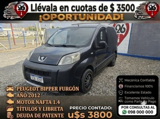 PEUGEOT BIPPER FULL U$S 3800