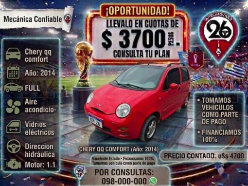 CHERY QQ COMFORT FULL U$S 4900