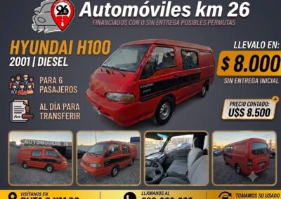 HYUNDAI H 100 DIESEL U$S 8500