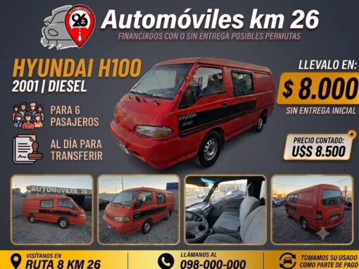 HYUNDAI H 100 DIESEL U$S 8500