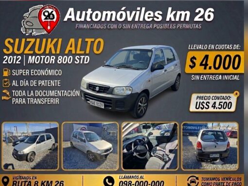 SUZUKI ALTO 800 STD U$S 4500