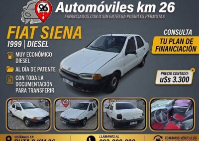 FIAT SIENA U$S 3300 DIESEL