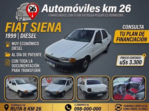 FIAT SIENA U$S 3300 DIESEL