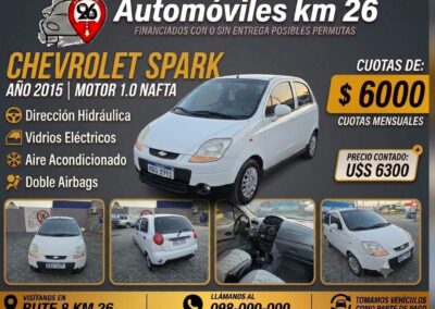 CHEVROLET SPARK 2015 FULL U$S 6300