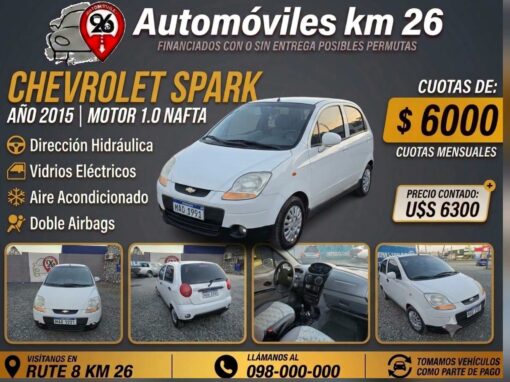 CHEVROLET SPARK 2015 FULL U$S 6300