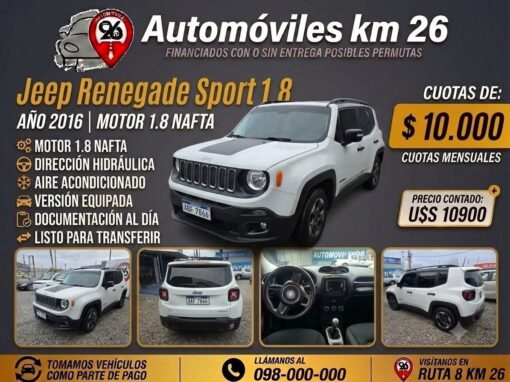 JEEP RENEGADE SPORT U$S 10900