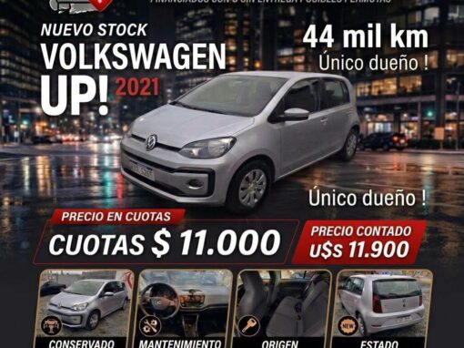 VOLKSWAGEN UP 2021 U$S 11900 CON 44 MIL KM